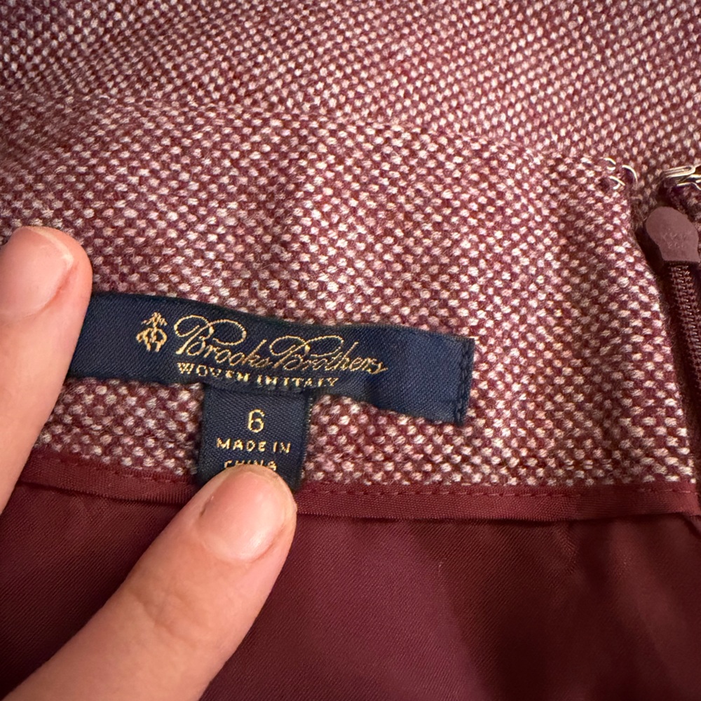 Brooks Brothers Dusty Rose Pencil Skirt - Picture 4 of 4